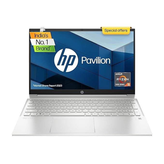 HP Pavilion 15, AMD Ryzen 5 5625U, 15.6-inch (39.6 cm), FHD, 16GB DDR4, 512GB SSD,