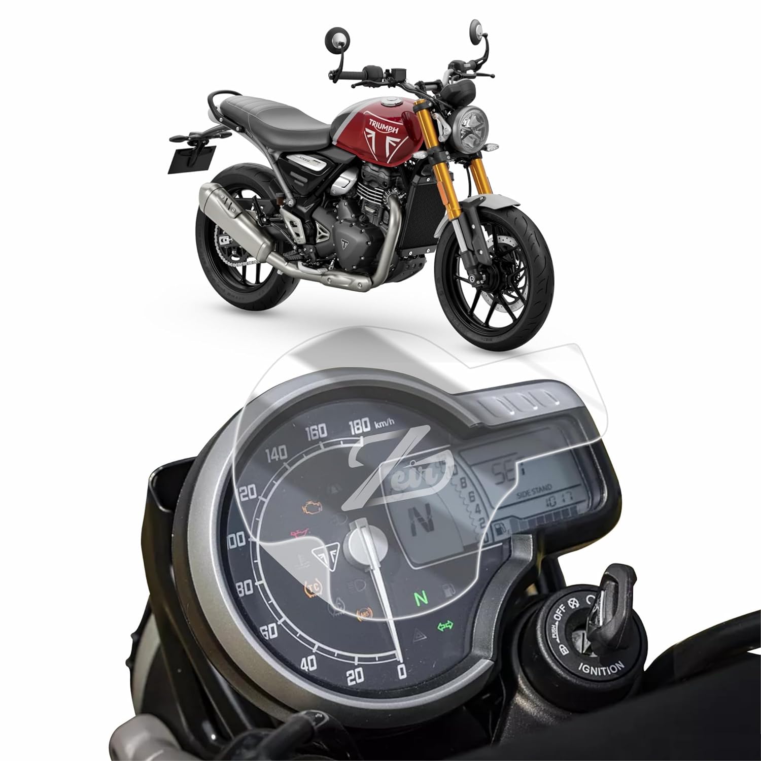 ZEIR Screen Protector For TRIUMPH SPEED 400 & SCRAMBLER 400X 2024