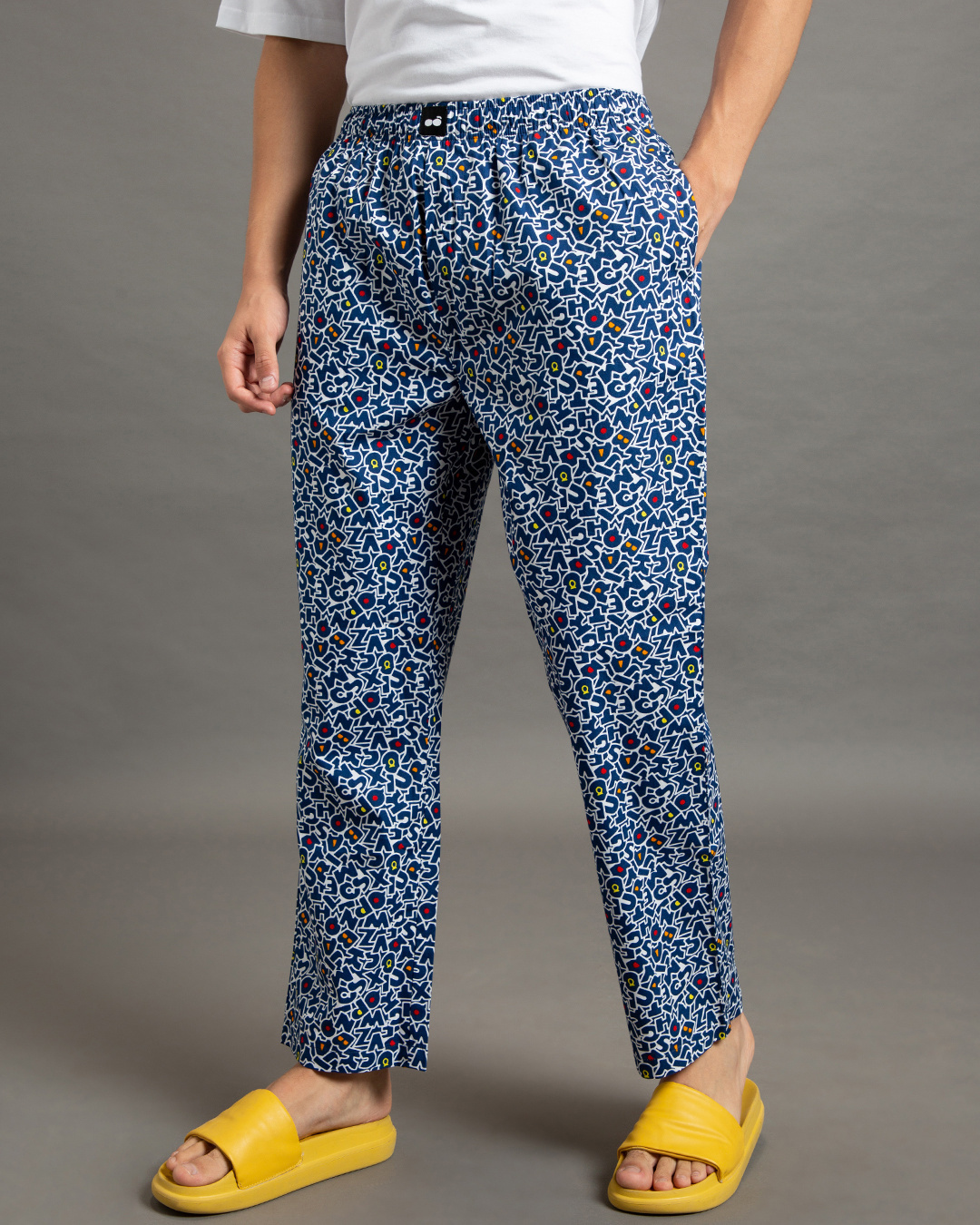 Men’s Blue All Over Printed Pyjamas